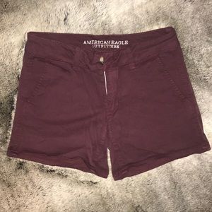 American Eagle burgundy shorts size 2